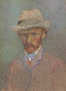 Self-Portrait with Grey Felt Hat (nn04) Vincent Van Gogh